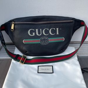 🔥GUCCI BUMBAG LARGE BLACK (UNISEX)💚